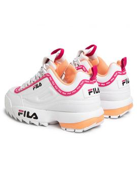 Zapatilla Mujer Fila Disruptor Logo Rosa/Coral