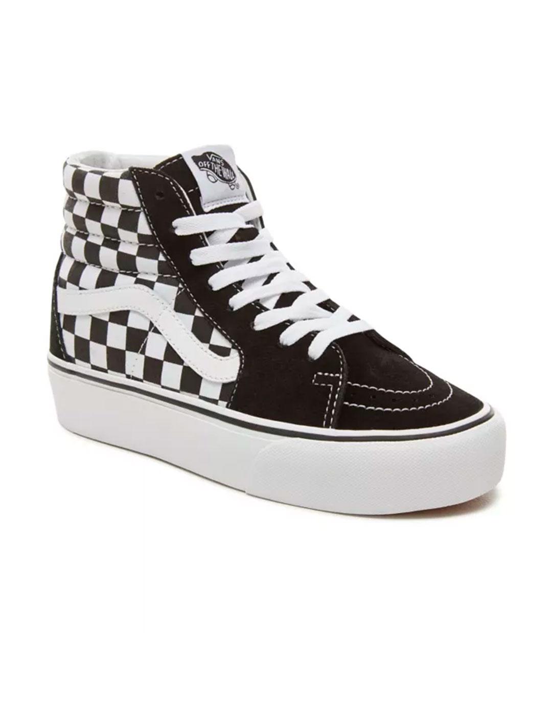 Zapatilla Mujer Vans Sk8 Hi Plataforma 2.0 Cuadros