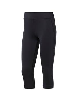 Malla Pirata Mujer Reebok Capri Negro