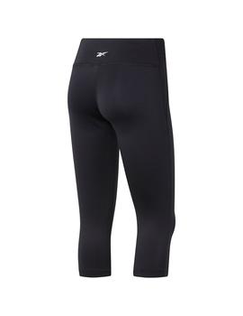 Malla Pirata Mujer Reebok Capri Negro