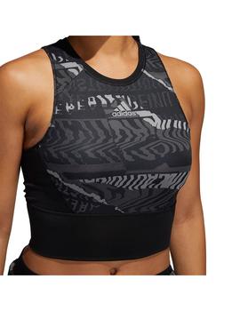 Top Mujer adidas Crop Top Negro