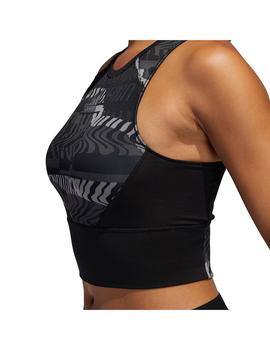 Top Mujer adidas Crop Top Negro