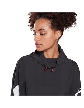 Cortavientos Mujer Reebok Cover Negra