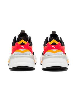 Zapatilla Hombre Puma RS-X3 Puzzle Blanca Naranja