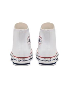 Zapatilla Junior Converse Plataforma Eva Hi Blanca