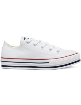 Zapatilla Junior Converse Plataforma Eva Ox Blanca