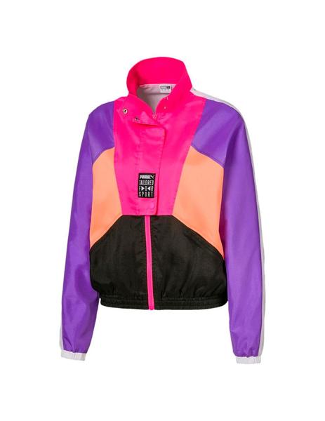 chaqueta reebok vintage mujer rosas