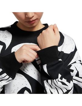 Sudadera Mujer Nike Sportswear Negro/Blanco