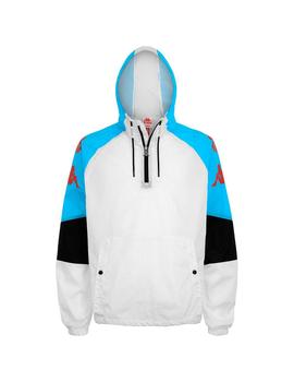 Cortavientos Hombre Kappa Cedric Authentic Blanco