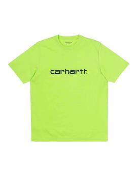 Camiseta Hombre Carhartt WIP Script Verde