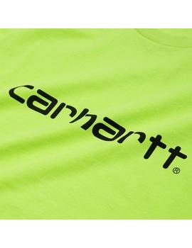 Camiseta Hombre Carhartt WIP Script Verde